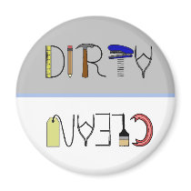 Tools Clean/Dirty Dishwasher Magnet magnets