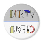 Tools Clean/Dirty Dishwasher Magnet