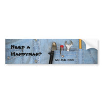 Tools in Pocket Bumper Sticker