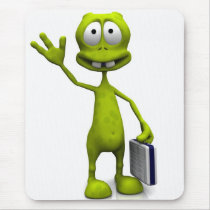 Toon Alien Mouse Pad