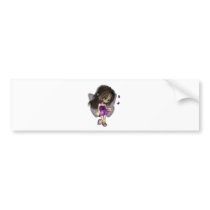 Toon Butterfly Fairy - Purple bumper stickers