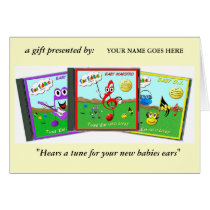 Toon-Products, "Hears a tune for your new babie... Greeting Cards