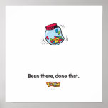 Toon Town's Gag Jelly Bean Logo Disney Print