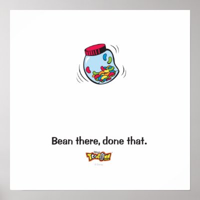 Toon Town's Gag Jelly Bean Logo Disney posters