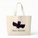 Toon Vampire Bat Halloween Trick Or Treat Bag by mariannegilliand Toon Vampire Bat Halloween Trick Or Treat Bag