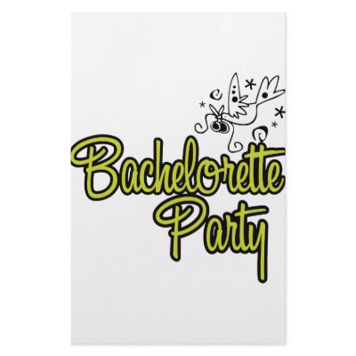 ToonDoveBachelorettePartyYlw Stationery Design