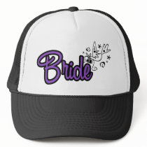 ToonDoveBridePurp Trucker Hat