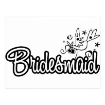 ToonDoveBridesmaidWht Postcards