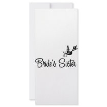 ToonDoveBridesSisterblk rack cards by WeddingWorks ToonDoveBridesSisterblk rack cards