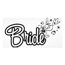 ToonDoveBrideWht photo cards by WeddingWorks ToonDoveBrideWht photo cards