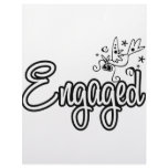 ToonDoveEngaged-Black&White Personalized Letterhead