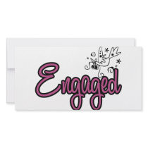 ToonDoveEngagedPink photo cards