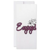 ToonDoveEngagedPink rack cards