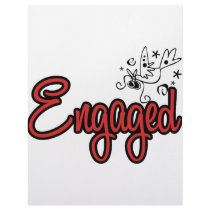 ToonDoveEngagedRed letterhead by WeddingWorks ToonDoveEngagedRed letterhead