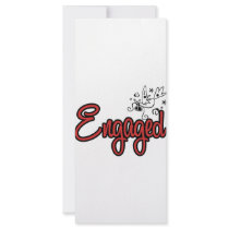 ToonDoveEngagedRed Customized Rack Card