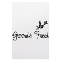 ToonDoveGroomsFriendblk stationery