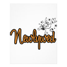 ToonDoveNewlywedOrange Custom Letterhead