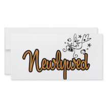 ToonDoveNewlywedOrange photo cards by WeddingWorks ToonDoveNewlywedOrange photo cards