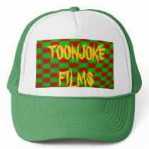 Toonjoke Films Light-Checkerboard Cap hats by ToonjokeMerch Toonjoke Films Light-Checkerboard Cap hats