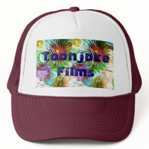 Toonjoke Films Paintdrip Cap hats by ToonjokeMerch Toonjoke Films Paintdrip Cap hats