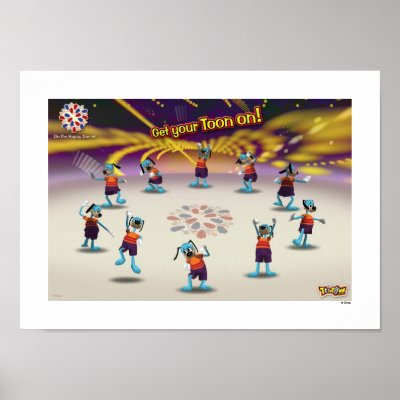 Toontown "Get Your Toon On!" Poster Disney posters