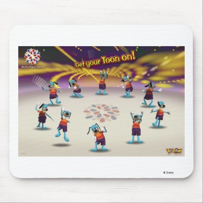 Toontown "Get Your Toon On!" Poster Disney mousepads