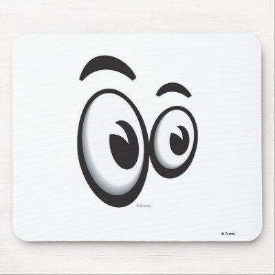 Toontown Large Eyes Logo Disney mousepads