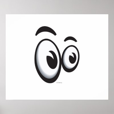 Toontown Large Eyes Logo Disney posters