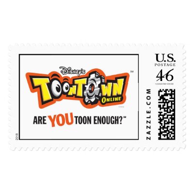 Toontown logo Disney postage