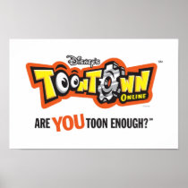 Toontown logo Disney Poster