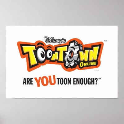 Toontown logo Disney posters