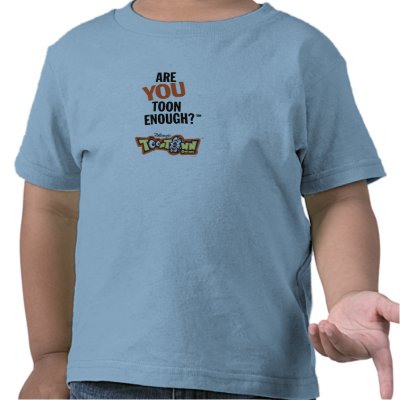 Toontown Official Logo Are You Toon Enough? Disney t-shirts