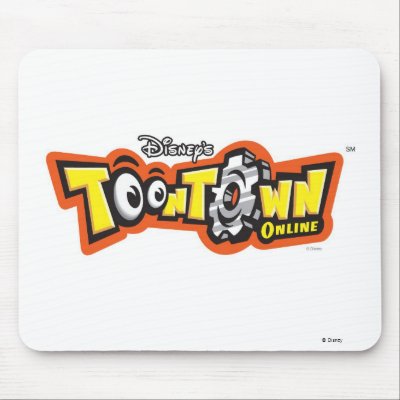 ToonTown Online logo Disney mousepads