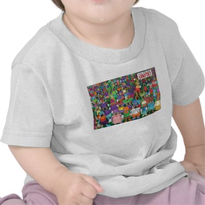 Toontown toons unite Disney t-shirts