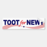 TOOT For NEWT Gingrich 2012 Bumper Stickers
