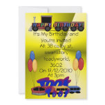 Toot Toot Birthday invitations