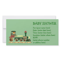 Toot Toot Train 2 Baby Shower Picture Card
