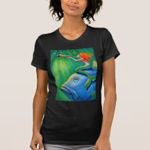 Toot Your Own Seashell Mermaid Fantasy art T-shirt