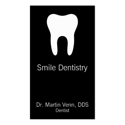 Tooth Business Card (front side)