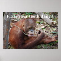 Tooth Care Floss Children's Dentist Print