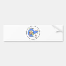 tooth fairy flying bumper sticker