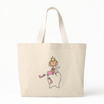 Tooth Fairy Sits On A Tooth Bag