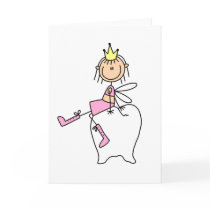 Tooth Fairy Sits On A Tooth Card