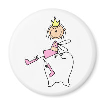 Tooth Fairy Sits On A Tooth Magnet