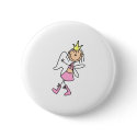 Tooth Fairy With Her Hands Full Button