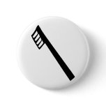 toothbrush icon pinback buttons