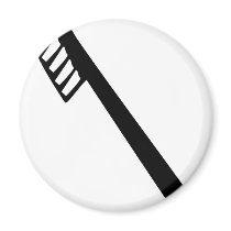 toothbrush icon magnets