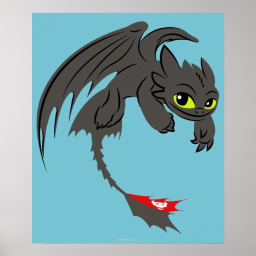 Toothless Illustration 01 Print Zazzle