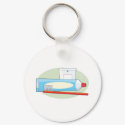 Toothpaste and Brush keychains