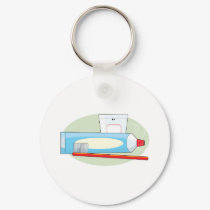 Toothpaste and Brush keychains by mariabellimages Toothpaste and Brush keychains